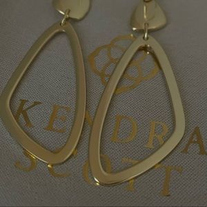 Kendra Scott Gold Statement Earrings
